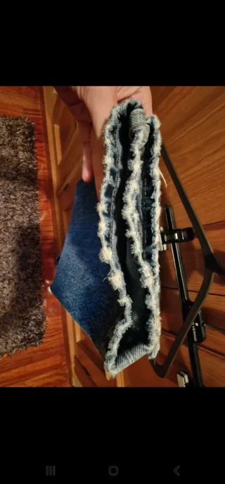 Pantalón vaquero recto Zara azul