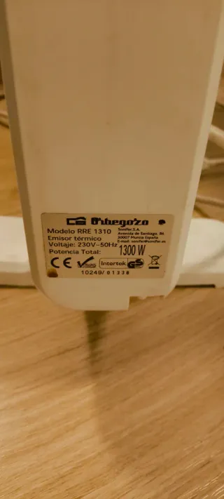 Radiador Orbegozo 1300W