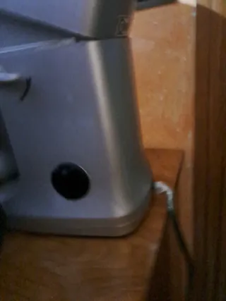 Batidora amasadora plateada