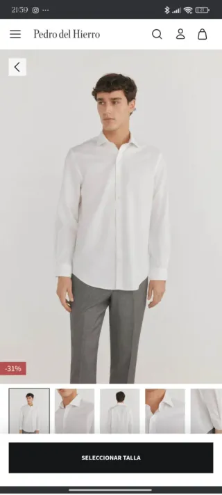 Camisa Pedro del Hierro Blanca