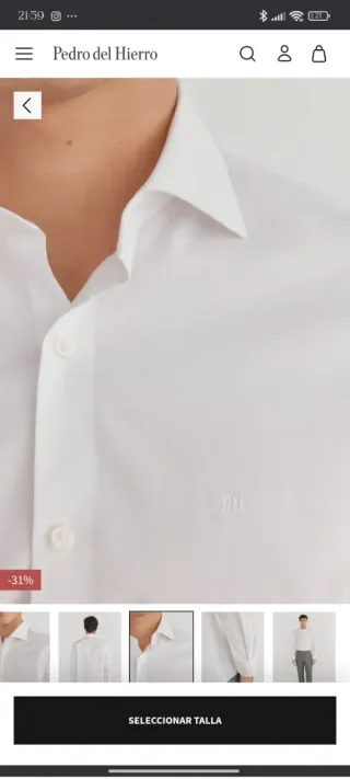 Camisa Pedro del Hierro Blanca