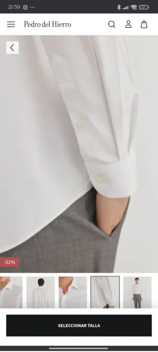 Camisa Pedro del Hierro Blanca