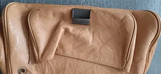 Bolso de hombro de piel de Purificación García