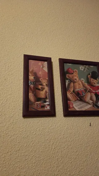 Cuadros Tríptico Osos