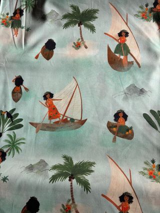 Tela di cotone 100% con stampa hawaiana
