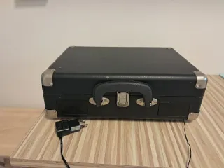 Tocadiscos Sunstech Maleta Negro/Rojo