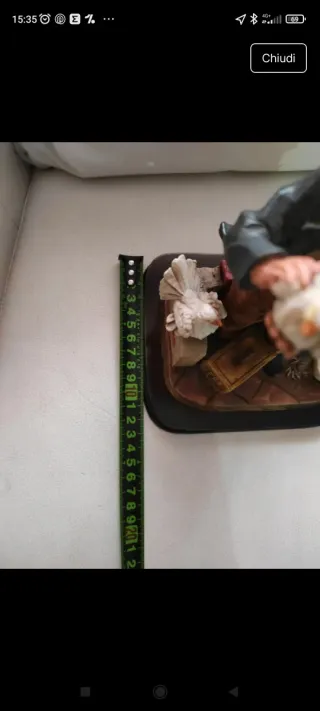 Statuetta Poly Collection Uomo con Piccioni