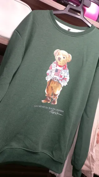 Sudadera Polo R.L.Verde Oso