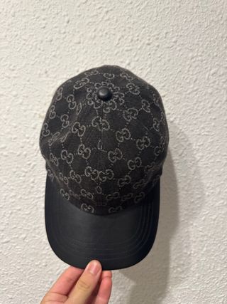 Berretto Gucci GG Nero e Grigio