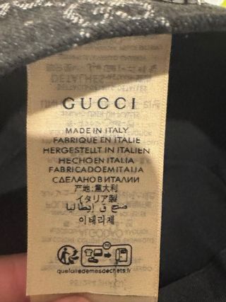Berretto Gucci GG Nero e Grigio