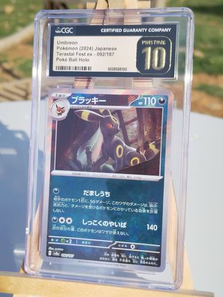 Umbreon Terastal Fest ex 092/187 Holo CGC 10
