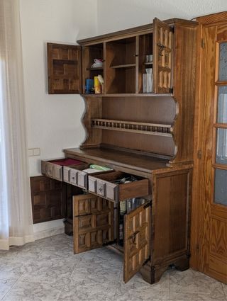 Alacena Rústica Nogal  131cm