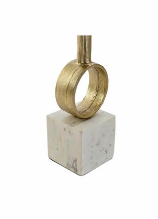 Tavolino dorato e marmo