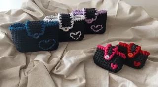 Borsette uncinetto fatte a mano