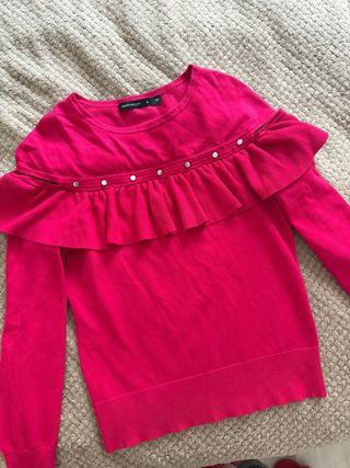 Blusa Karen Millen Rosa Talla M