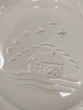 Cesto Mulino Bianco Porta Pane Paniere In Ceramica