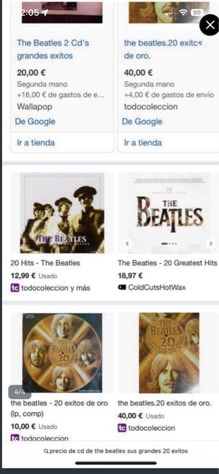 CD The Beatles: Sus Grandes Éxitos