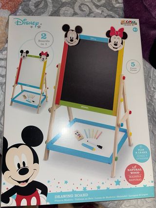 Pizarra Infantil Mickey y Minnie Madera