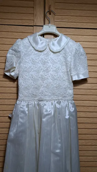 Vestido de comunión blanco con chaquetilla