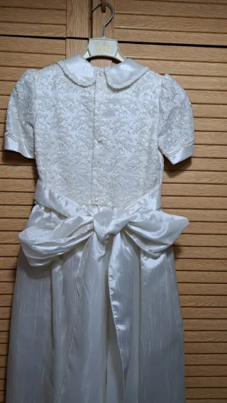Vestido de comunión blanco con chaquetilla