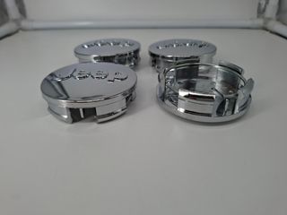 4 Coprimozzi Jeep 62mm Nuovi Cromati