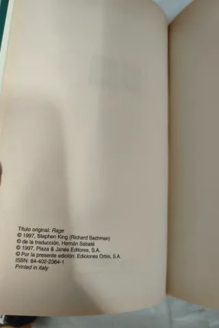 Primera Edición (rabia)