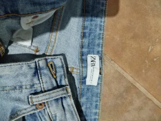 Jeans Zara vita alta denim