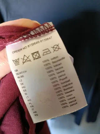 Camiseta burdeos gato XS