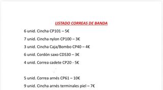 40 Correas de banda negras