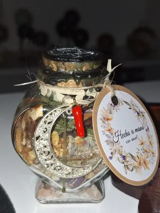 Frasco Artesanal Corazón con Pentagrama