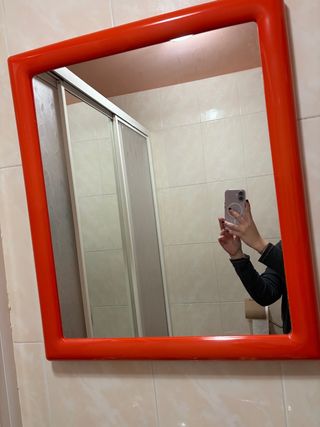 Espejo Marco Naranja