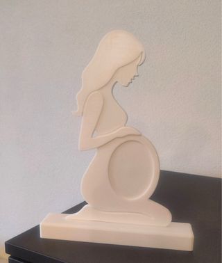 Porta-retrato grávida silhueta