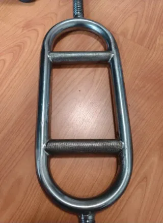 Barra de pesas cromada