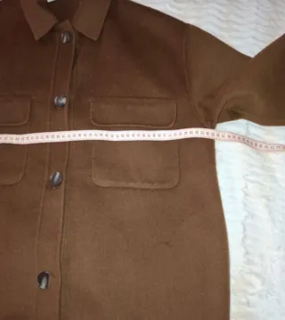 Abrigo paño Yerse Marrón Chocolate Talla XL ,XXL