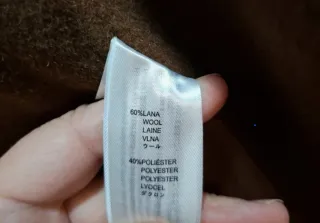 Abrigo paño Yerse Marrón Chocolate Talla XL ,XXL