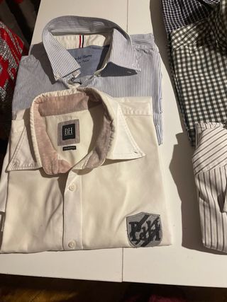 Lote 7 Camisas XL Tommy Hilfiger, CIE, Massimo Dut