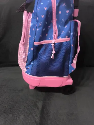 Mochila Safta con ruedas y diseño de gato