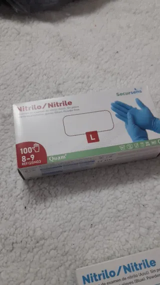 Guantes Nitrilo Talla L Secursens (100 uds)