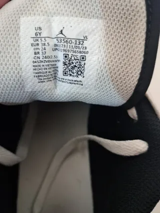 Zapatillas Nike Jordan Talla 38.5