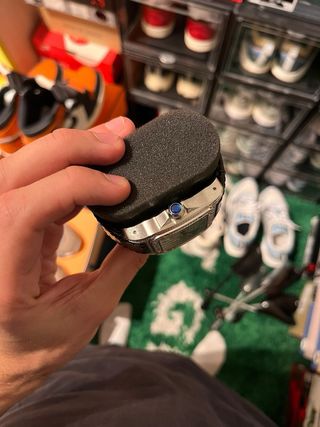 Cartier Santos Diamantes Plata y Negro