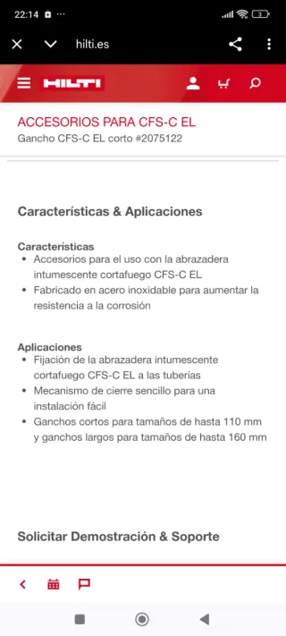 Gancho CFS-C EL corto #2075122