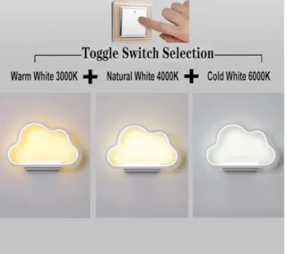 Dos apliques de pared LED Nube 20W