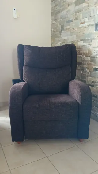 Sofá Relax Tela Marrón