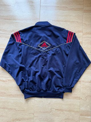 Adidas Vintage Track Jacket Red Stripes 90s XL