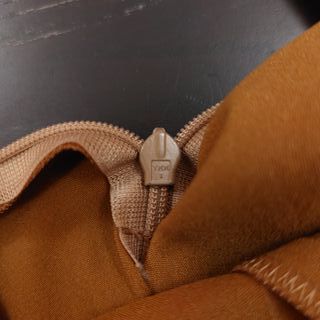 Ter et Bantine mini abito smanicato in raso bronzo