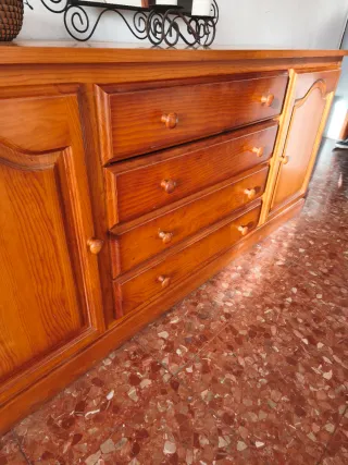 Mueble comedor rústico madera