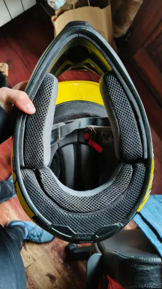 Casco Motocross Rockstar Negro y Amarillo