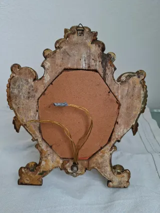 Applique specchio portacandele antiquariato legno