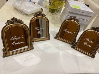 Cornici vintage dorate con specchio