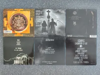 6 DISCOS BLACK METAL